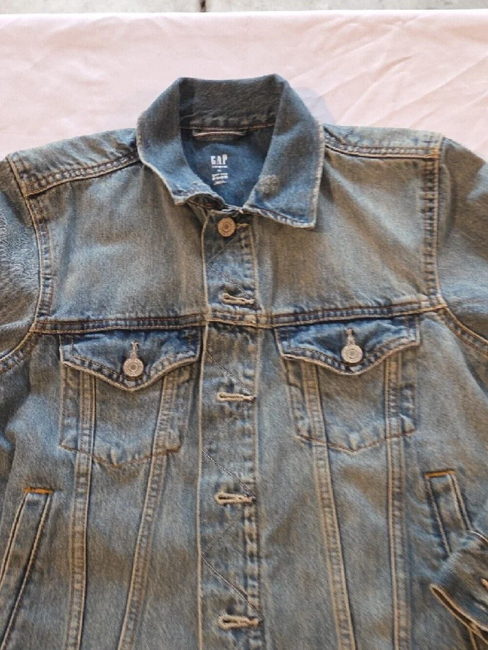 GAP Blue Washed Denim Jacket